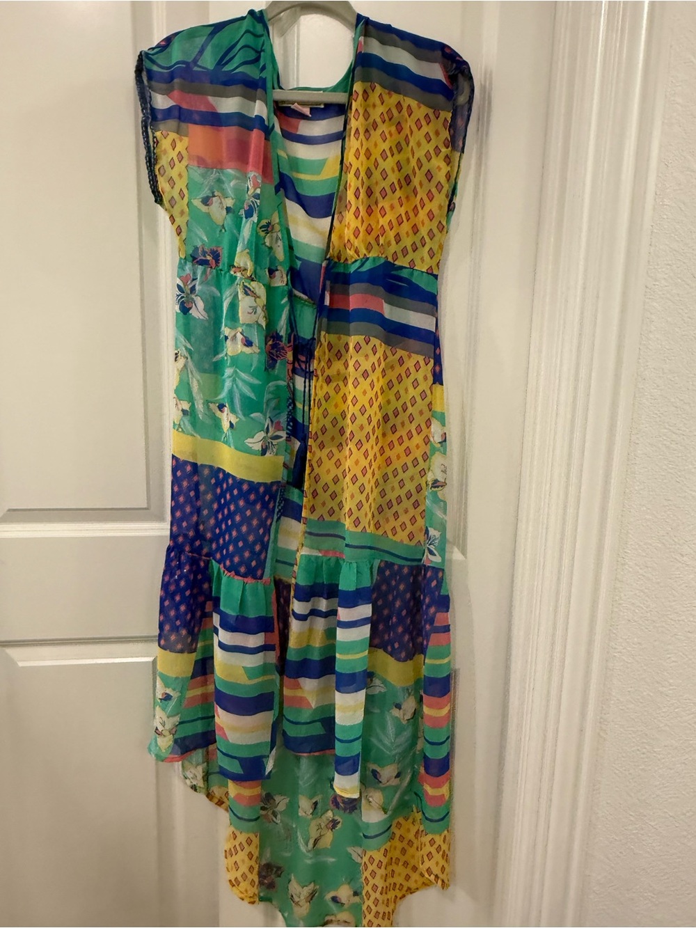 Flying Tomato Multi Pattern Sheet Duster Kimono/ Cover up Dress